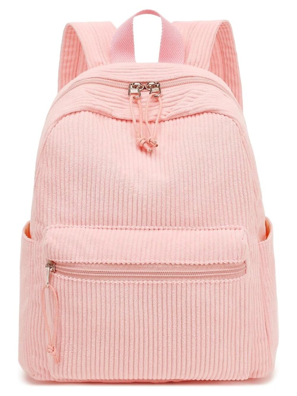 Mini Corduroy Backpack Purse 13 inch Adjustable Straps 6 Pockets Fits 10" Tablet